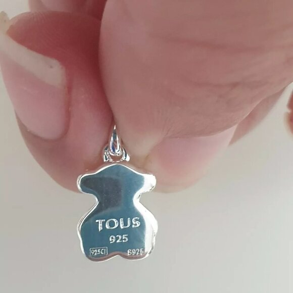 Tous Sterling Silver and Turquoise Necklace and Earrings Set - Picture 4 of 8